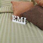 EMI Obliečky damaškové hnedo-olivové