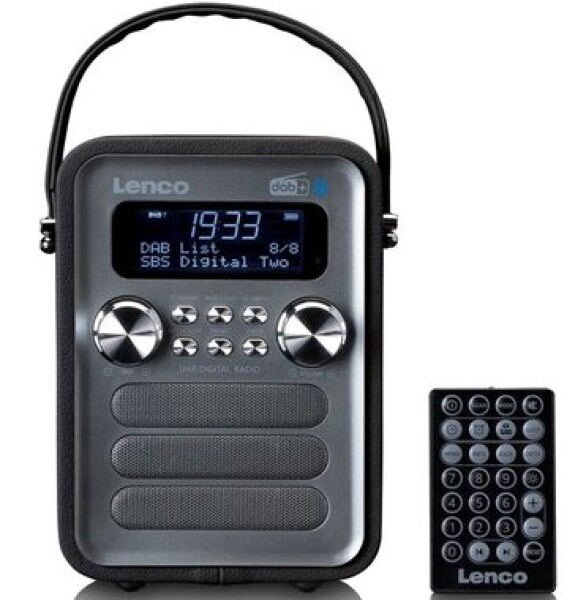 Lenco PDR-051 čierna / Prenosné FM amp; DAB+ rádio / LED displej / Bluetooth / AUX / microSD / USB (PDR-051BK)