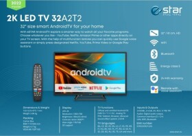 Estar eSTAR Android TV 32"/82cm 2K HD LEDTV32A2T2