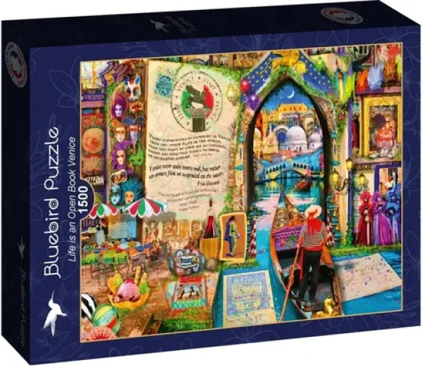 BlueBird Puzzle Život je otvorená kniha: Benátky