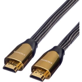 Roline HDMI prepojovací kábel Zástrčka HDMI-A, Zástrčka HDMI-A 2.00 m čierna 11.04.5802 4K UHD, dvojžilový tienený HDMI kábel; 11.04.5802