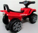 Mamido Detské odrážadlo Goodyear v čerešňovej farbe so svetlami a klaksónom