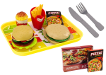 Mamido Súprava Rýchle Občerstvenie Pizza Burgery Hranolky Doplnky pre Deti 24 ks