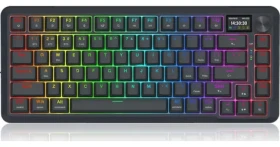 Redragon Flekact K708-RGB-PRO Lion Linear čierna / Bezdrôtová herná klávesnica / mechanická / RGB / BT / USB (K708-RGB-PRO)