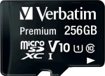 Verbatim Premium microSDXC 256 GB / Pamäťová karta / UHS-I (U1) / Class 10 / R: 90 MB/s / W: 10 MB/s