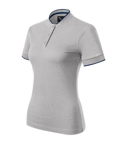Diamantová polokošeľa strieborná šedá 2XL