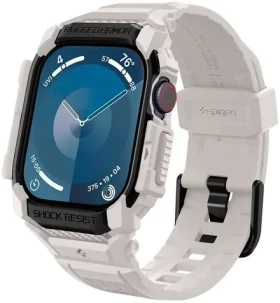 Spigen Rugged Armor Pre Ochranné púzdro pre Apple Watch 2024 46mm dune beige (ACS08607)