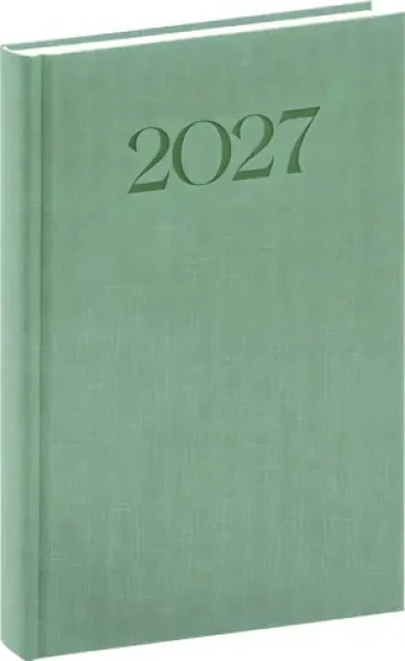 NOTIQUE Biella 2027 zelený / Denný diár / 15 × 21 cm
