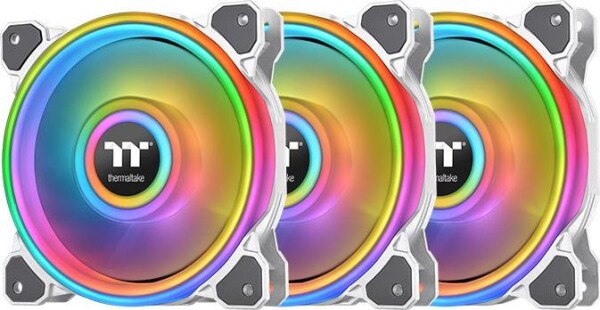 Thermaltake Riing Quad 14 RGB Radiator biela 3ks / Ventilátor / 140 mm / Hydraulic Bearing / 1400 RPM @ 26.1 dB / 60.17 C (CL-F101-PL14SW-A)