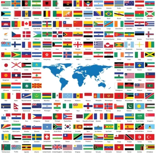 YAZZ Štvorcové puzzle Vlajky