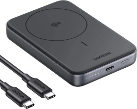 Ugreen UGREEN PB761 Powerbank magnetický 10000mAh Qi2 30W Magsafe + kabel USB-C Čierny