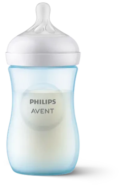 Philips AVENT Natural Response SCY903/21 modrá / Dojčenská fľaša / 260 ml / 1m +