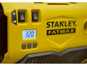 Stanley SFMCE520B čierna, žltá / Akumulátorový kompresor / 18V / 11 bar / LED svietidlo (SFMCE520B-QW)