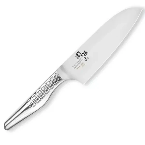 KAI SEKIMAGOROKU SHOSO 14 cm / Nôž santoku / Nerezová oceľ 5CR15MoV / 56 HRC / Konvexný výbrus (AB-5162)