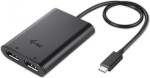 I-TEC USB-C - DisplayPort x2 Čierny (C31DUAL4KDP)
