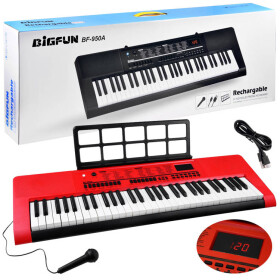 Mamido Veľký keyboard orgán s 61 klávesmi + mikrofón