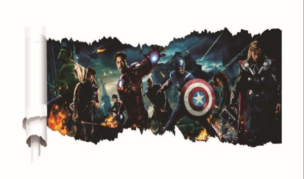 Veselá Stena Samolepka Avengers