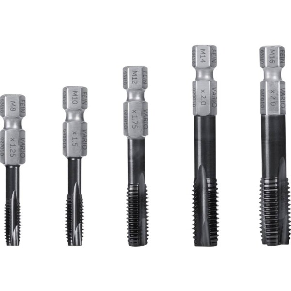 Fein 63110046010 závitový adaptér M8, M10, M12, M14, M16 HSS 5 ks; 63110046010