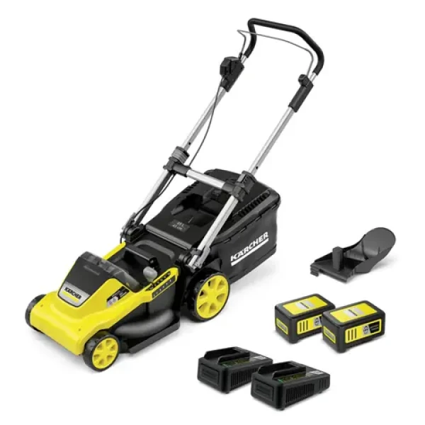 Kärcher LMO 4-18 Dual Battery Set / Aku Kosačka na trávu / 2x18V / šírka záberu 37 cm / kôš 40 l / 2x 5.0 Ah (1.445-421.0)