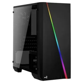 AeroCool Cylon Mini čierna / PC skriňa / Micro ATX / Mini-ITX / 1x USB 3.0 / 1x USB 2.0 / Bez zdroja / priehľadná bočnica (ACCS-PV12012.11)