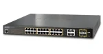 Planet GS-4210-24PL4C / Switch / L2 / 28x Gigabit RJ-45 (24x PoE 802.3at) / 4X 1G SFP / 430W (GS-4210-24PL4C)