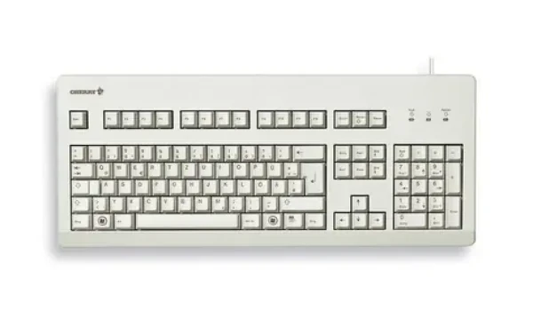 CHERRY G80-3000LPCGB-0 šedá / Kancelárska klávesnica / drôtová / USB / UK layout (G80-3000LPCGB-0)