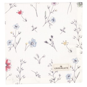 GREEN GATE Bavlnený obrúsok Venissa White 40 x 40 cm