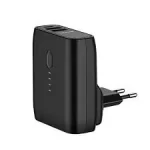 USAMS US-CD71 Power Bank + Dobíjač 5000mAh čierna (6958444962993)
