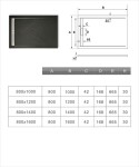 H K - Sprchovací kút MELODY BLACK LINE R807, 80x70 so zalamovacími dverami vrátane čiernej vaničky z liateho mramoru MBLINER807/BLACKSTAR8070SET