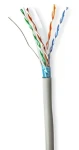 Nedis Sieťový kábel CAT6 v úlohe šedá / Sieťový kábel / F/UTP / SOLID CCA / 305 m / PVC (CCBG8522GY300S)