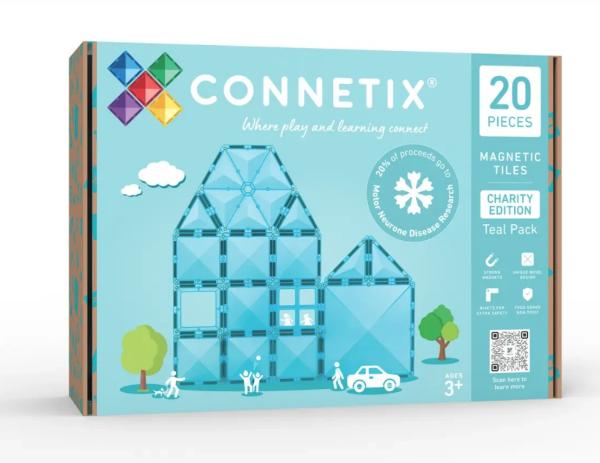 Connetix Connetix Tiles - Magnetická Stavebnica Limitovaná tyrkysová edícia 20 ks
