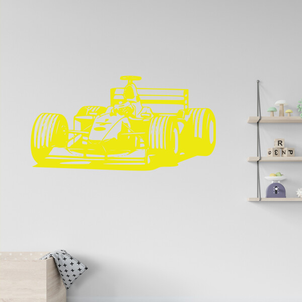 Veselá Stena Samolepka Formula Farba: žlutá, Veľkosť: 80 x 50 cm
