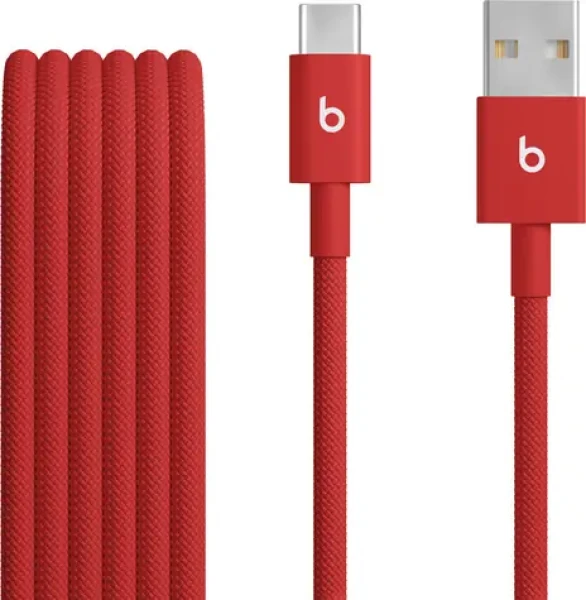 Beats kábel USB-A (M) - USB-C (M) 1.5 m červená / opletený (MFEJ4EE/A)