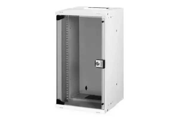 Digitus SOHO PRE 12U čierna / Nástenná skriňa / 10" / IP20 / uzamykateľné sklenené dvere (DN-49105)