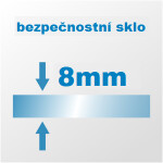 H K - Sprchovací kút DIAMOND 150x80 L/P variant vrátane sprchovej vaničky z liateho mramoru SE-DIAMOND15080/SE-THOR-15080