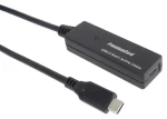 PremiumCord USB-C repeater a predlžovací kábel M/F 5m / Repeater a predlžovací kábel / USB-C / 5Gbps (ku31rep5)