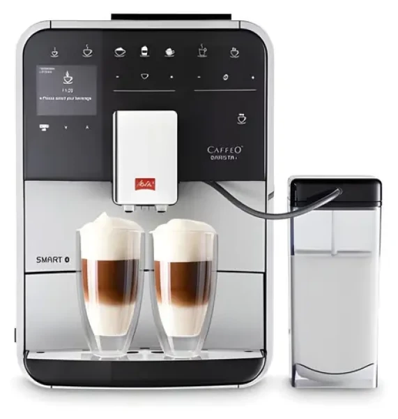 Melitta Barista T SMART F83/0-101 strieborná / automatický kávovar / dotykové ovládanie / aplikácia Connect / výtok 140 mm (217816)