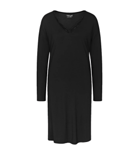 Dámska nočná košeľa Timeless Sensuality NDK LSL - BLACK - black 0004 - TRIUMPH BLACK 48