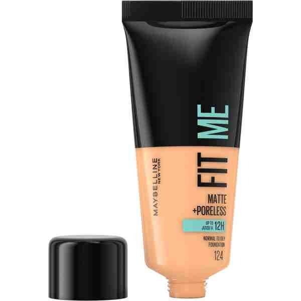 Maybelline Fit Me! Matte Poreless make-up 124 Soft sand, 30 ml