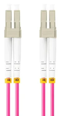 Lanberg FO-LULU-MD41-0020-VT / Optický patch kábel / LC/UPC-LC/UPC / Duplex / OM4 50/125 / 2 m / fialová (FO-LULU-MD41-0020-VT)