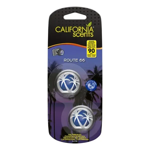California Scents Mini Diffuser Route 66 / Vôňa do auta / Route 66 / až 45 dní (7638900852585)