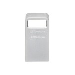 Kingston DataTraveler Micro 256GB strieborná / Flash Disk / USB 3.2 Gen 1 - (USB-A 3.0) (DTMC3G2/256GB)