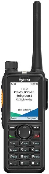 Hytera HP785G BT Uv UHF 350-470MHz z GPS i Li-polymer Akku 2400mAh/Desktop-Ladestation/Stubby Antenne AN0435H25