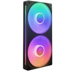 NZXT F240 RGB CORE čierna / 2x 120mm / Fluid Dynamic Bearing / 30 dB @ 2400 RPM / 75.12 CFM / 4-pin PWM + 4-pin rgb (RF-U24HF-B1)