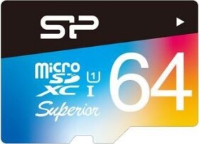 Silicon Power Superior MicroSDXC 64 GB Class 10 UHS-I/U1 (SP064GBSTXDU1V20SP)