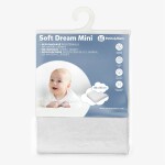 PETITE&MARS Napínacia plachta nepremokavá do malej postieľky Soft Dream Mini 84 x 50 White