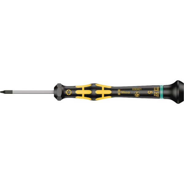 Wera 1567 ESD Micro skrutkovač Torx Veľkosť skrutkovača T 5 Dĺžka drieku: 40 mm; 05030401001