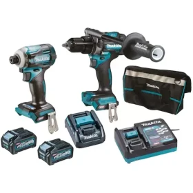 Makita MDK0114G201 / Aku príklepová vŕtačka + Aku rázový uťahovák / 40V / 2x 4Ah (MDK0114G201)