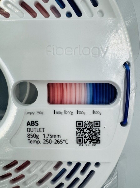 Fiberlogy ABS filament OUTLET 1,75 mm 0,85 kg