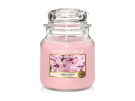 Yankee Candle Cherry Blossom stredný pohár 411g / doba horenia až: 75 h (5038581009162)
